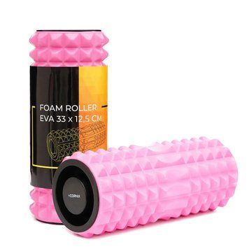 Масажний ролик EVA 33 х 14 см (валик, роллер) Pink COR-10436 фото