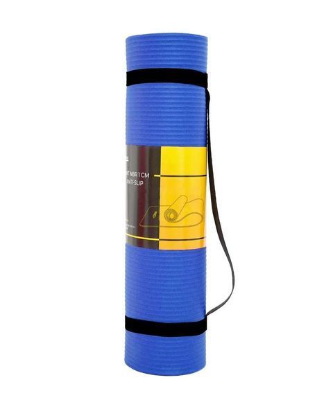 Килимок спортивний NBR для його та фітнесу Blue COR-10438 фото