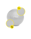 М'яч для фітнесу (фітбол) Cornix 65 см Anti-Burst Silver COR-10447 фото 2