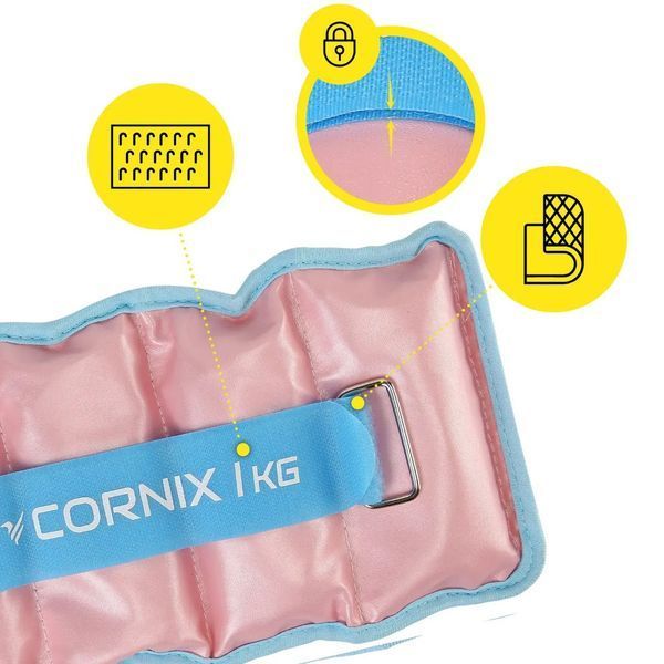 Обважнювачі-манжети для ніг та рук Cornix 2 x 1 кг COR-10415 фото