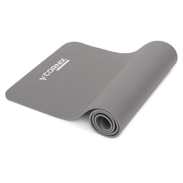 Килимок спортивний NBR для йоги та фітнесу Grey COR-10420 фото