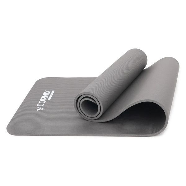 Килимок спортивний NBR для йоги та фітнесу Grey COR-10420 фото