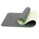 Килимок спортивний TPE для йоги та фітнесу Black/Green COR-10426 фото 3
